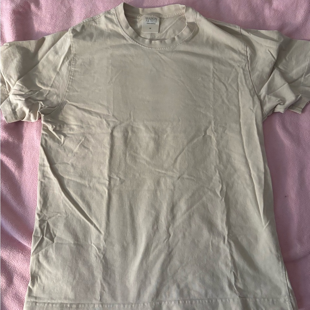 Men's maison article Beige T-Shirt